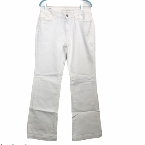 EDDIE BAUER Curvy Denim Jeans in White.Size Various - Picture 5 of 14